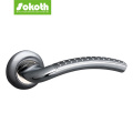 satin aluminum door handle lock for doors